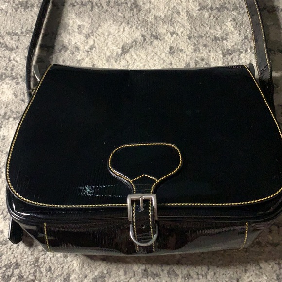 Prada Vernice Patent Shoulder Crossbody Bag Purse Y2K - Picture 2 of 7